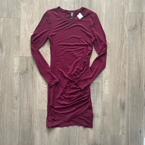 BOGO Francesca’s Stunning Maroon Side Cinch Dress NWT